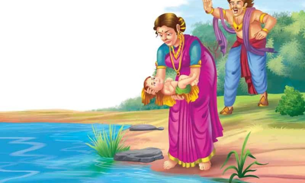 Why did Ganga Maa throw her children into the river in Mahabharta?